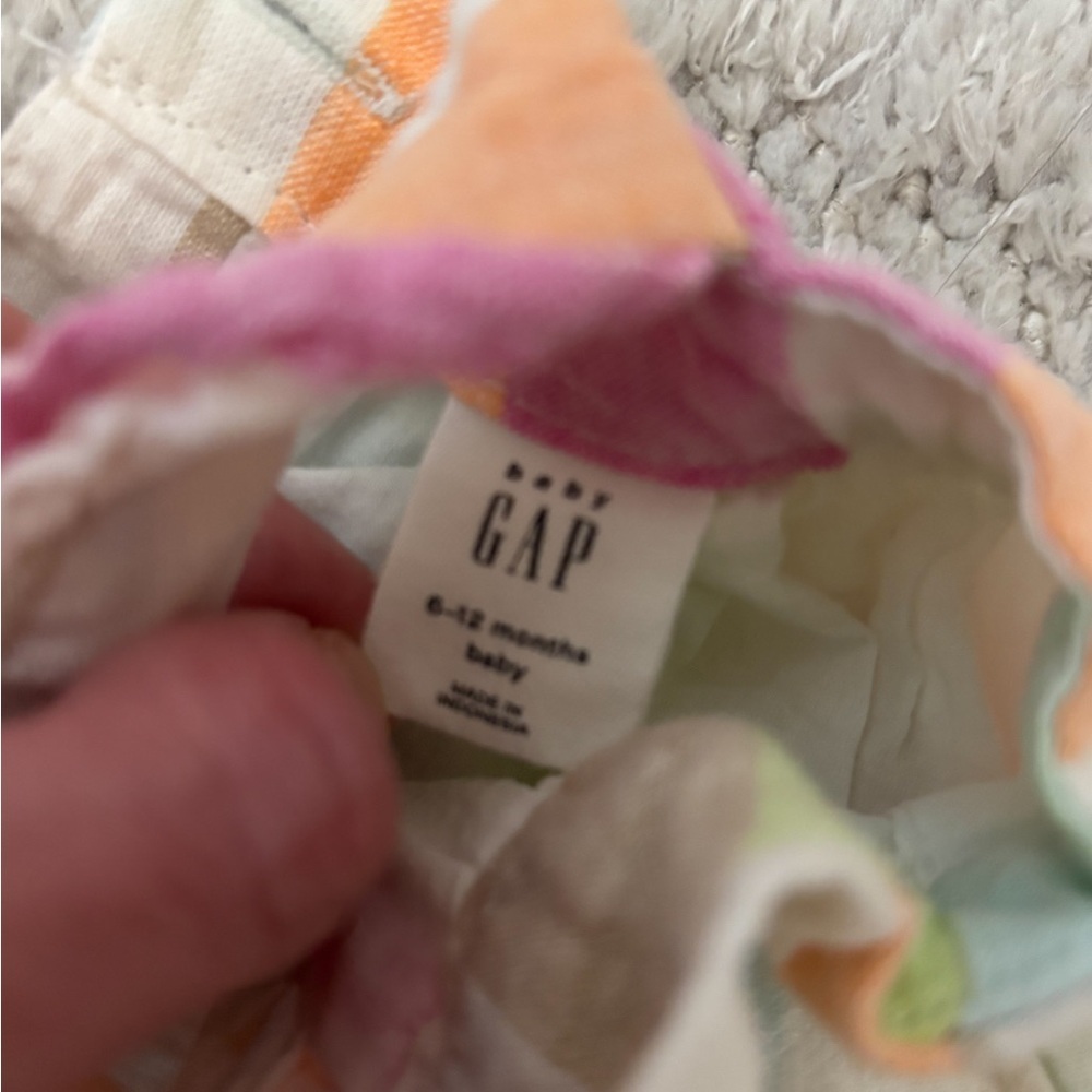 Gap Baby Girl Precious Stiped Summer Dress w/ Ruffle Sleeves - Size 6-12 months - Picture 3 of 3